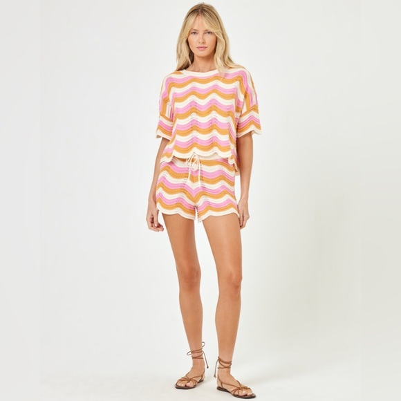 NWT L*Space Make Waves Crochet Set - Catching Sunsets - M - Picture 2 of 5